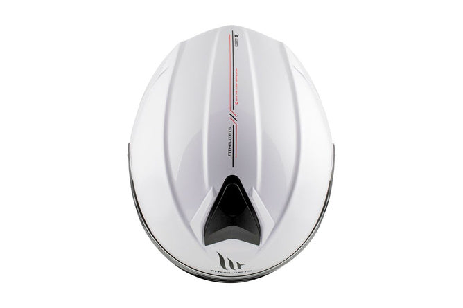 MT-209476 Casco modulare MT Helmets GENESIS bianco lucido XS