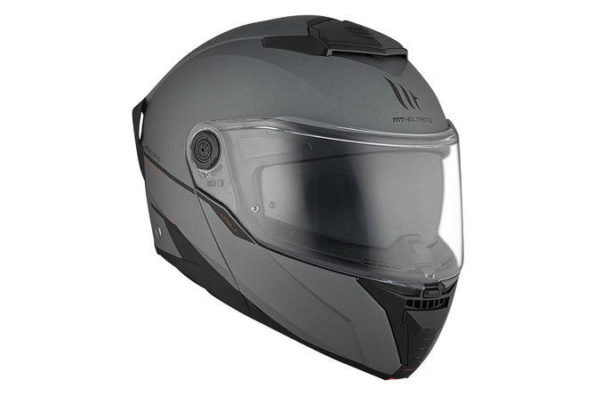 MT-202994 Casco modulare MT Helmets ATOM 2 grigio opaco XL - Billaricambi SRLS