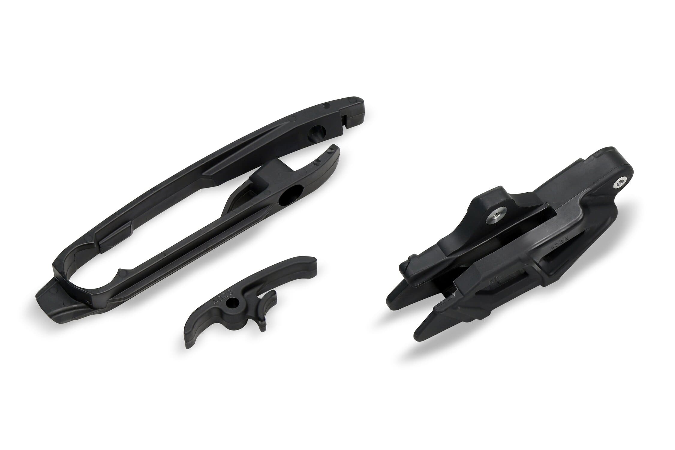 UF-KT04030@001 Kit cruna catena + fascia forcella KTM SX / SXF 2011-2015 nero UFO, COD: UF-KT04030@001