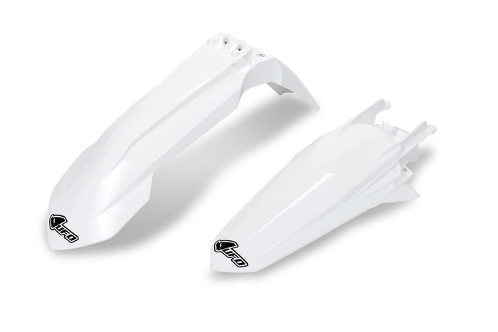 UF-KTFK522@042 Set parafanghi anteriore + posteriore KTM SX / SX-F 2019 - 2022 UFO bianco OEM