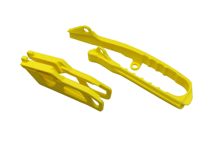 UF-SU04946@102 Kit cruna catena + fascia forcella Suzuki RM-Z 250 dopo 2019 giallo UFO, COD: UF-SU04946@102