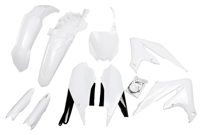 UF-YAKIT321F@046 Kit plastiche con protezioni forcella Yamaha YZF dopo 2018 UFO bianco, COD: UF-YAKIT321F@046