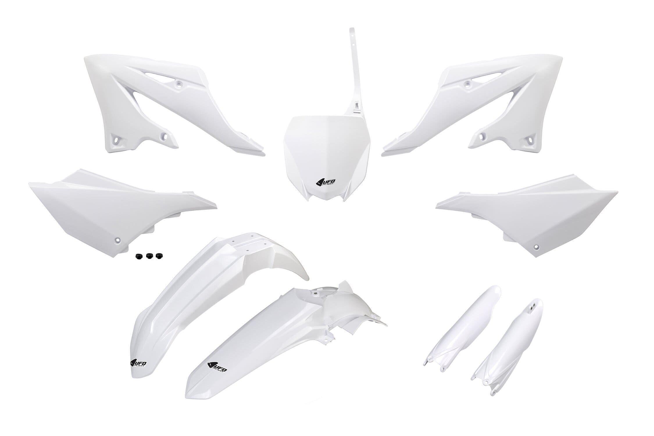 UF-YAKIT324F@046 Kit plastiche avec Protezioni forcella YZ 125 / 250 dopo 2022 UFO bianco, COD: UF-YAKIT324F@046