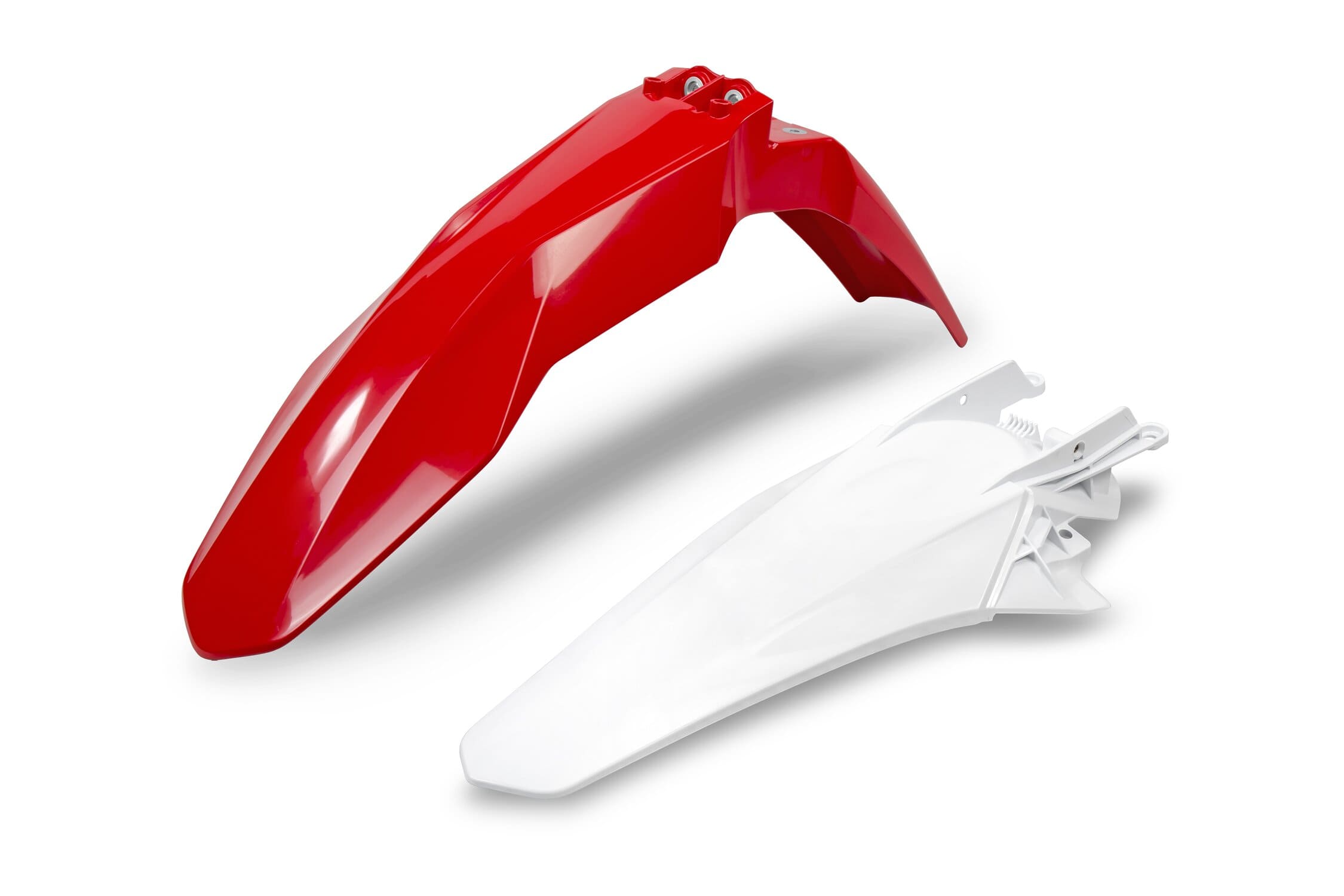 UF-GGFK703@999 Set parafanghi anteriore + posteriore EC / EC-F 2021-2023 dopo 2023 UFO rosso / bianco