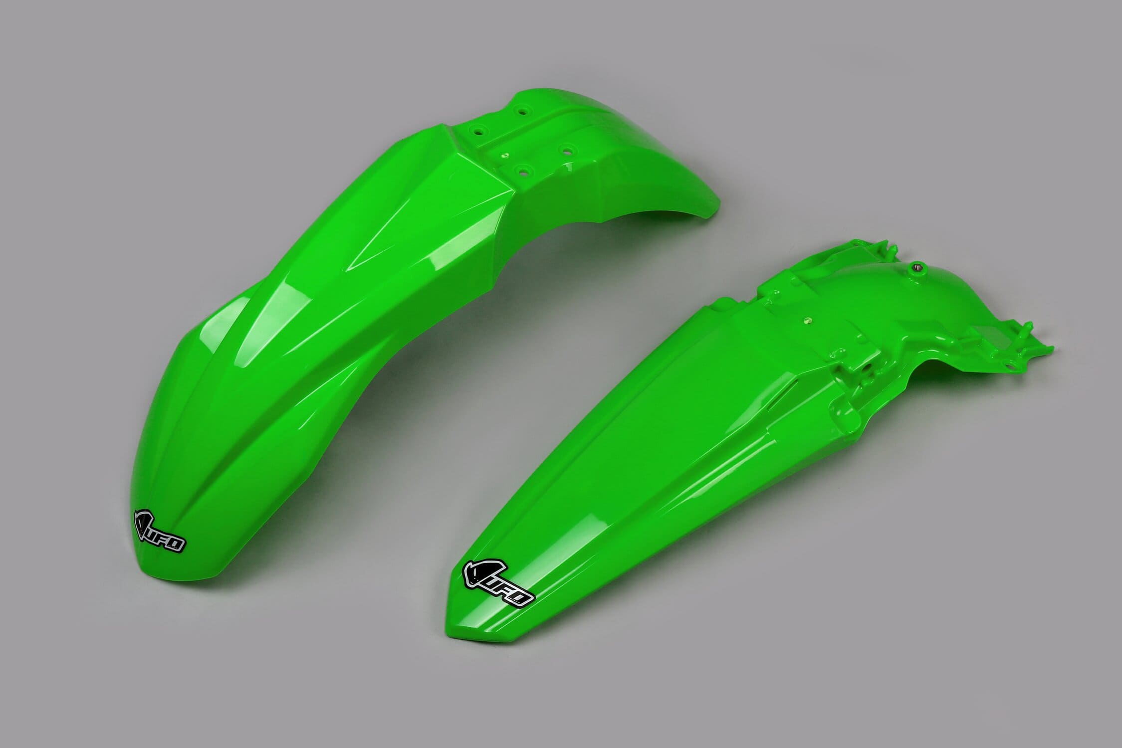 UF-KAFK225@999 Set parafanghi anteriore + posteriore Kawasaki KX dopo 2019 UFO bianco
