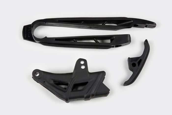 UF-KT04005@001 Kit cruna catena + fascia forcella KTM SX / EXC 2007-2010 nero UFO, COD: UF-KT04005@001