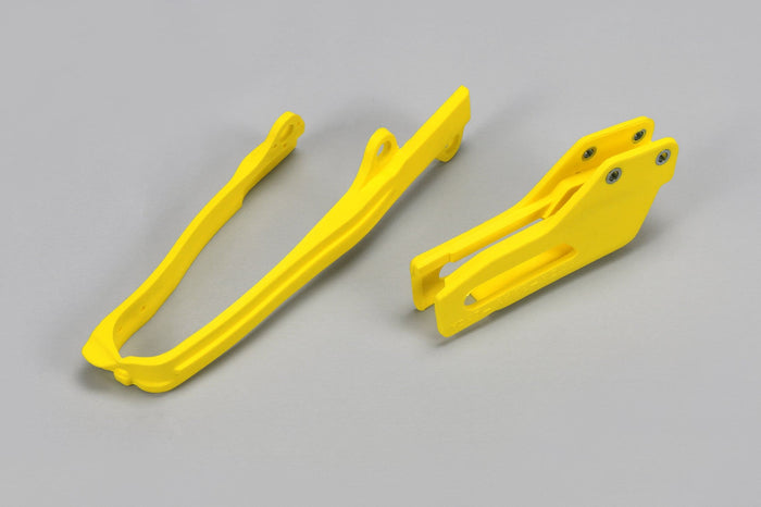 UF-SU04925@102 Kit cruna catena + fascia forcella Suzuki RM-Z 450 2007 giallo UFO, COD: UF-SU04925@102