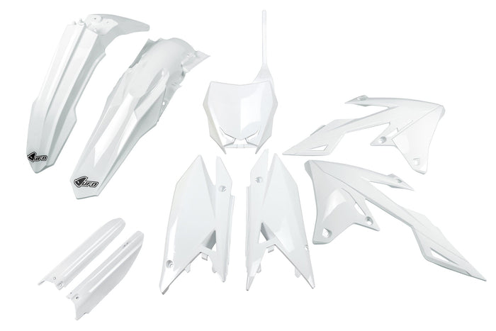UF-SUKIT418F@041 Kit plastiche con protezioni forcella RM-Z dopo 2018 UFO bianco, COD: UF-SUKIT418F@041
