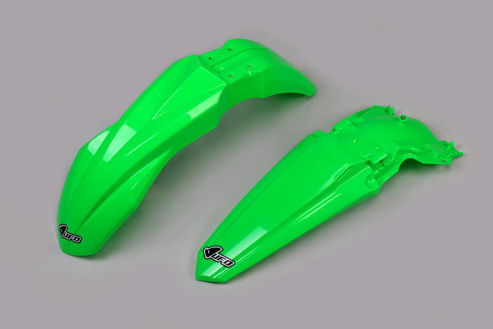 UF-KAFK225@AFLU Set parafanghi anteriore + posteriore Kawasaki KX dopo 2019 UFO verde fluo