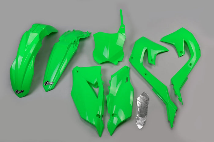 UF-KAKIT227@AFLU Kit plastiche Kawasaki KX dopo 2019 UFO verde fluo, COD: UF-KAKIT227@AFLU