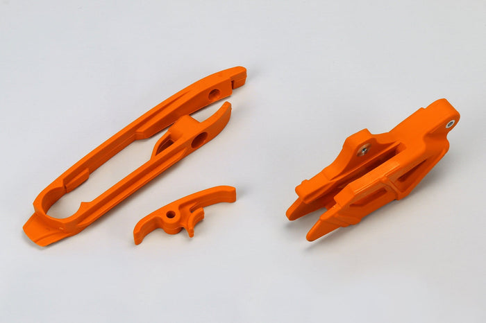 UF-KT04030@127 Kit cruna catena + fascia forcella KTM SX / SXF 2011-2015 arancione UFO, COD: UF-KT04030@127
