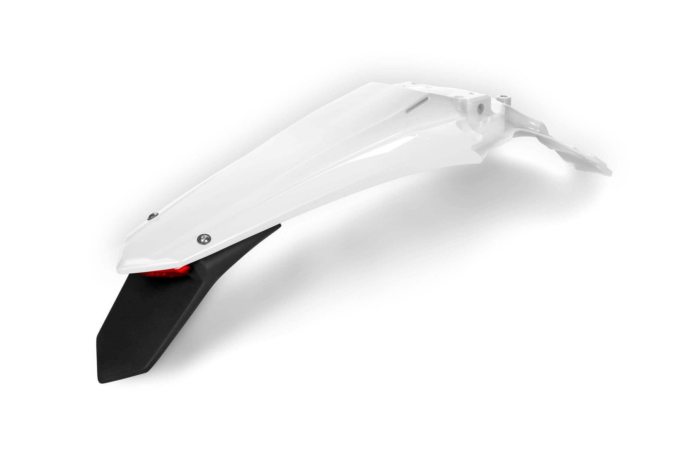 UF-KA04750#047 Parafango posteriore enduro LED Kawasaki KX dopo 2019 UFO bianco, COD: UF-KA04750#047