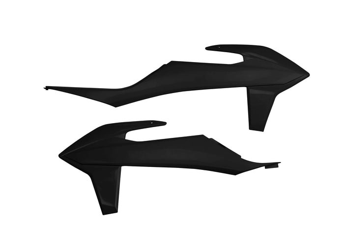 UF-KT04092#001 Plastiche radiatore KTM SX / EXC 2019-2022 UFO nero, COD: UF-KT04092#001