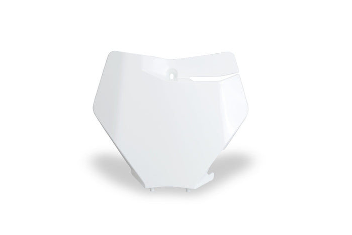 UF-KT04094#042 Portanumero anteriore KTM SX dopo 2019 UFO bianco (2020-2021), COD: UF-KT04094#042