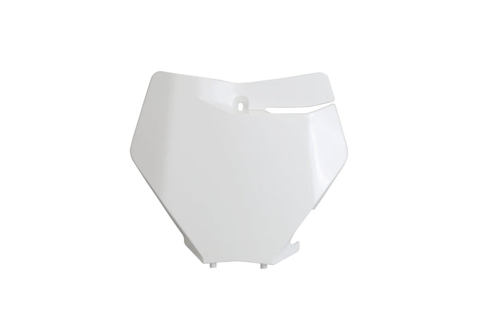 UF-KT04094#047 Portanumero anteriore KTM SX dopo 2019 UFO bianco, COD: UF-KT04094#047