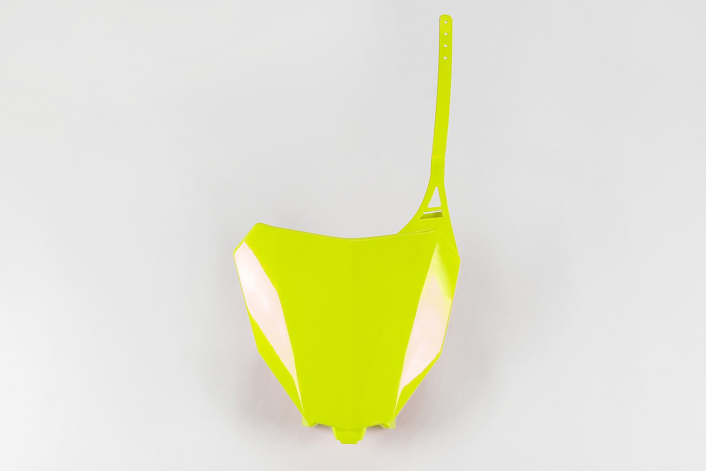 UF-HO04686#DFLU Portanumero anteriore CRF 250 / 450 dopo 2017 UFO giallo fluo
