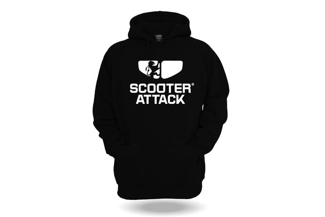 L-SA09020/XXL Hoodie Scooter-Attack nero XXL - Billaricambi SRLS