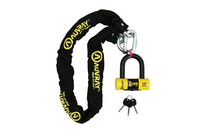 AUV151492 Lucchetto a catena Auvray 1,20mx12mm con lucchetto 16mm SRA - Billaricambi SRLS