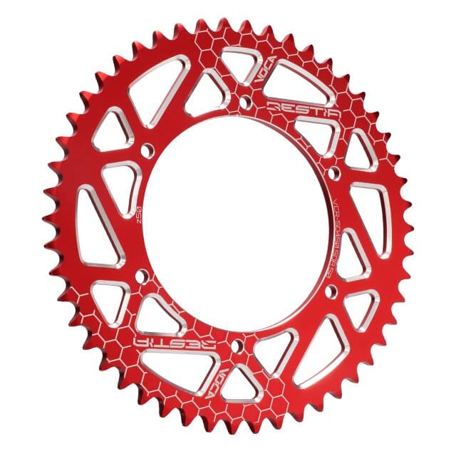 VCR-SD450.SDA.50/RE Corona Aprilia SX 50cc 50 denti - 420 Voca Alu rosso, COD: VCR-SD450.SDA.50/RE