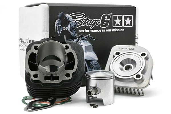 s6-7216650 cilindro stage6 streetrace 70cc d.47 mbk sp.10 ghisa minarelli orizzontale, COD: S6-7216650