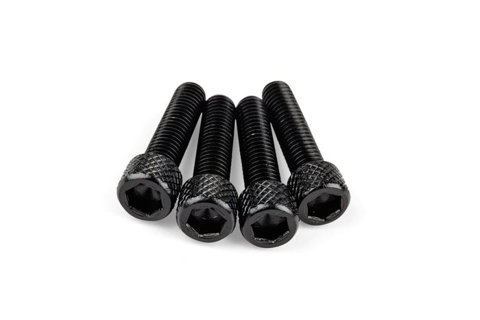 STR-553.01/BK Set di viti aspirazione M6x25 mm alluminio nero (x4), COD: STR-553.01/BK