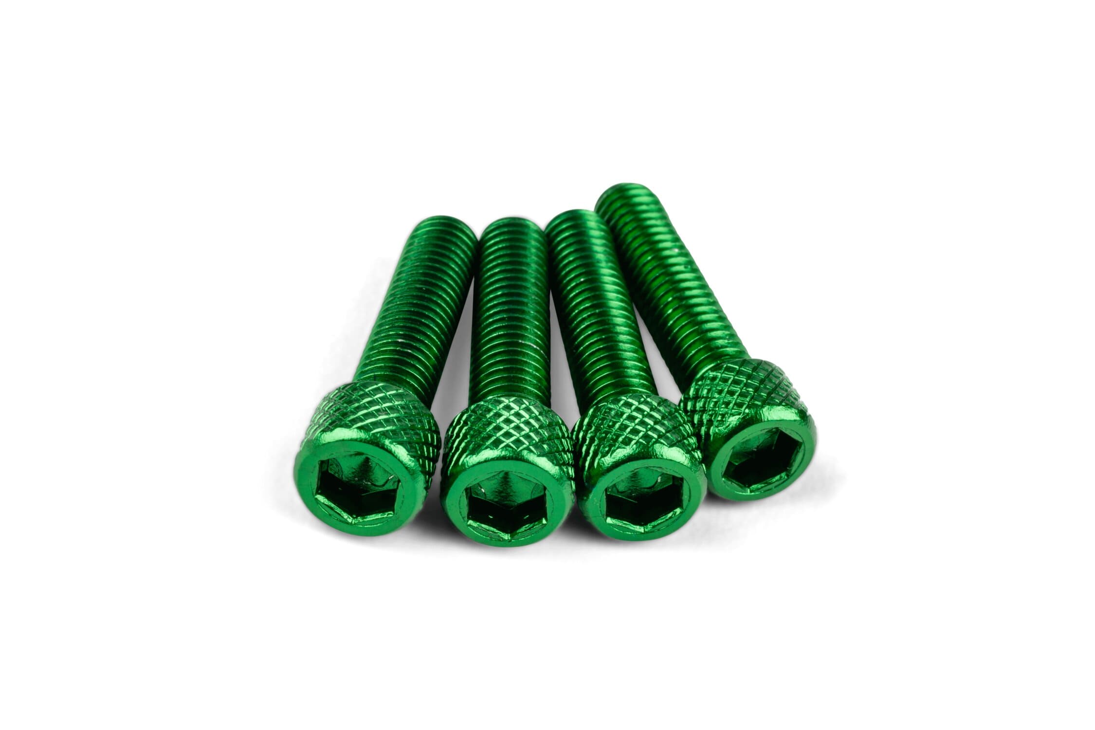 STR-553.01/GR Set di viti aspirazione M6x25 mm verde alluminio (x4), COD: STR-553.01/GR