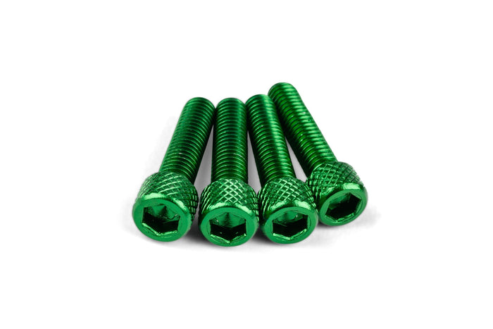 STR-553.01/GR Set di viti aspirazione M6x25 mm verde alluminio (x4), COD: STR-553.01/GR