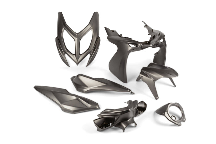 STR-951.01/SI Kit carena MBK Nitro dopo il 2013 Grigio opaco 7 pezzi, COD: STR-951.01/SI