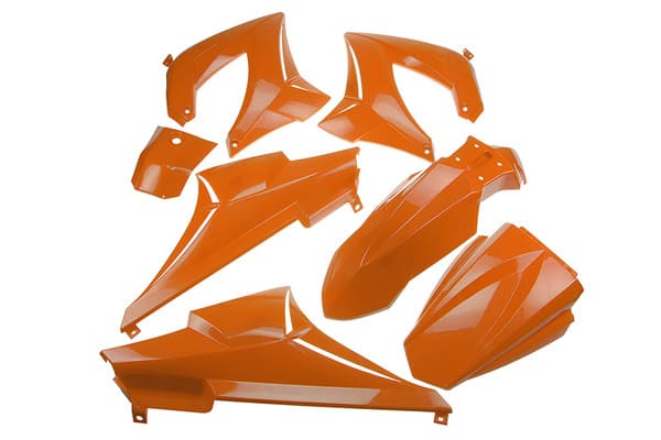 A350004 Kit carena 7 pezzi arancione Derbi Senda DRD fino 2005