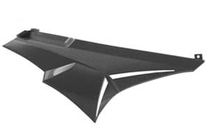 A350000C Fianchetto posteriore destra, Derbi Senda DRD/Xtrem (dopo il ‘03) nero, COD: A350000C