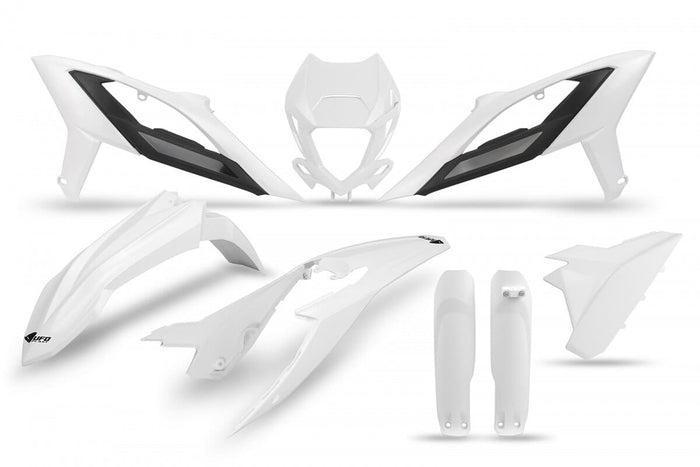 UF-BEKIT800F@043 Kit plastiche con protezioni forcella Beta RR Enduro dopo 2020 bianco, COD: UF-BEKIT800F@043