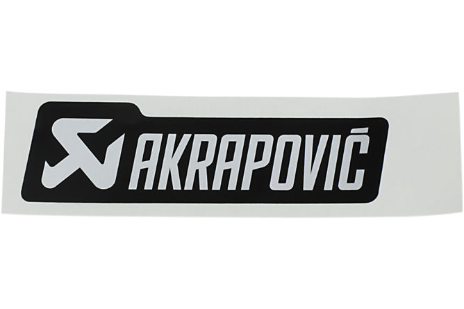 AK-P-HST4ALMONO Adesivo Akrapovic resistente al calore 120x35mm nero - Billaricambi SRLS