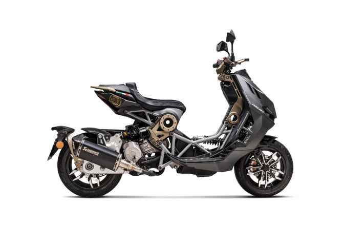 AK-S-IT125SO1-HRTBL Akrapovic slip-on exhaust Italjet Dragster 125 - 200 black
