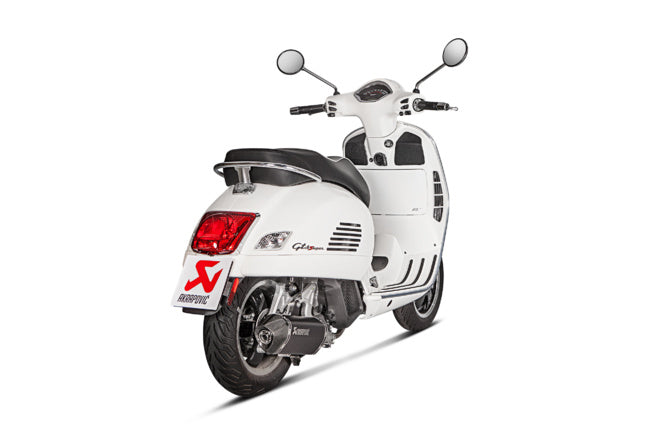 AK-S-VE125SO1-HZBL Scarico slip-on Akrapovic Vespa GTS 125cc Euro 4 nero - Billaricambi SRLS