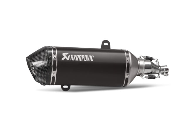 AK-S-VE125SO2-HZBL Akrapovic Slip-On Exhaust Vespa GTS 125cc Euro 5 Black