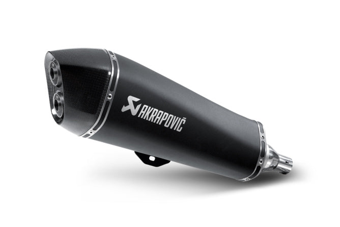AK-S-PI4SO3-HRSSBL Akrapovic Slip-On Exhaust Piaggio MP3 400 Black