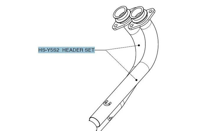 AK-HS-Y5S2 Collettore scarico Akrapovic Yamaha Tmax 500 / 530 - Billaricambi SRLS
