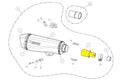AK-L-PI5SO1 Raccordo collettore Akrapovic Piaggio MP3 - Billaricambi SRLS