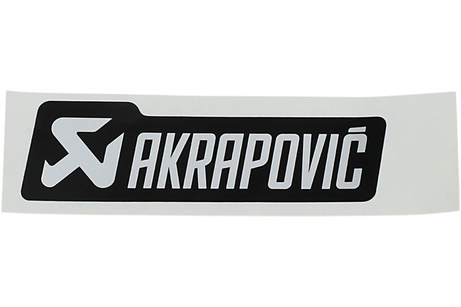 AK-P-HST4ALMONO Akrapovic Heat Resistant Sticker 120x35mm Black