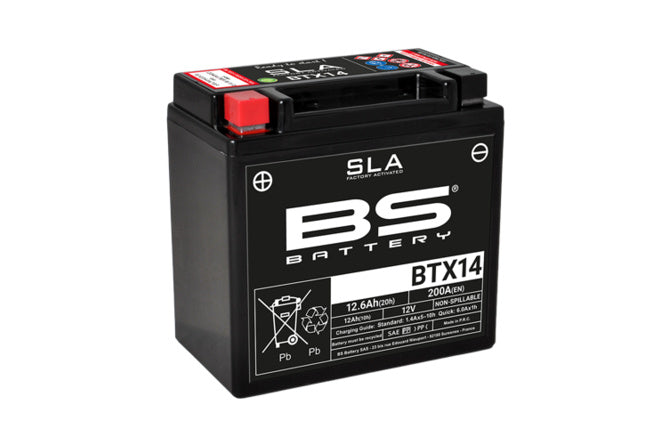 BS-300681 Batteria SLA BS Battery BTX14 12V - 12,6Ah - Billaricambi SRLS