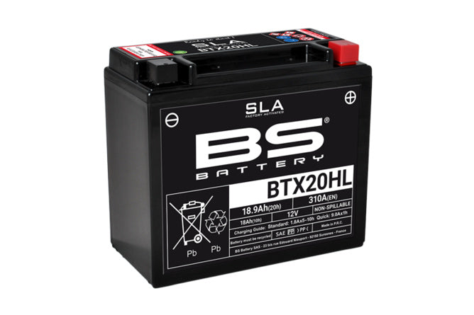 BS-300689 SLA Battery BS Battery BTX20HL 12V - 18.9Ah
