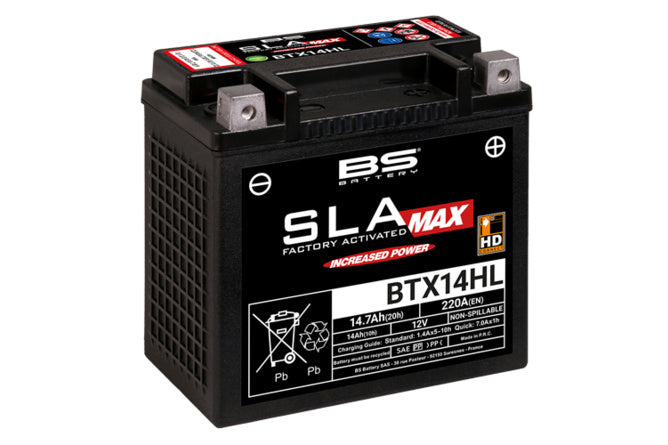 BS-300882 Batteria SLA Max BS Battery BTX14HL 12V - 14,7Ah - Billaricambi SRLS