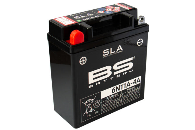 BS-300914 Batteria SLA BS Battery 6N11A-4A 6V - 11,6Ah - Billaricambi SRLS