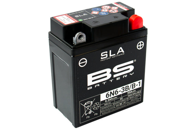 BS-300917 Batteria SLA BS Battery 6N6-3B/B-1 6V 6,3Ah - Billaricambi SRLS