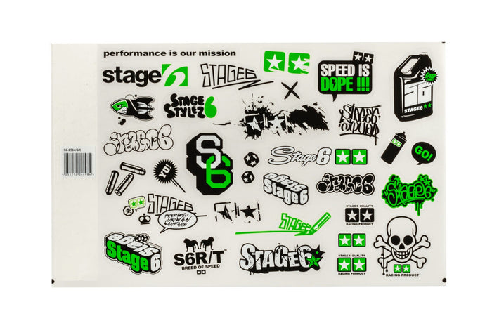 S6-0504/GR Set adesivi Stage6 A4 verde, COD: S6-0504/GR
