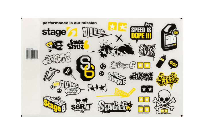 S6-0504/YE Set adesivi Stage6 A4 giallo, COD: S6-0504/YE