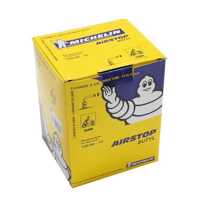 PNEU-MI605348 Camera aria 15" 130/90 Michelin Airstop 15mi valvola 90°