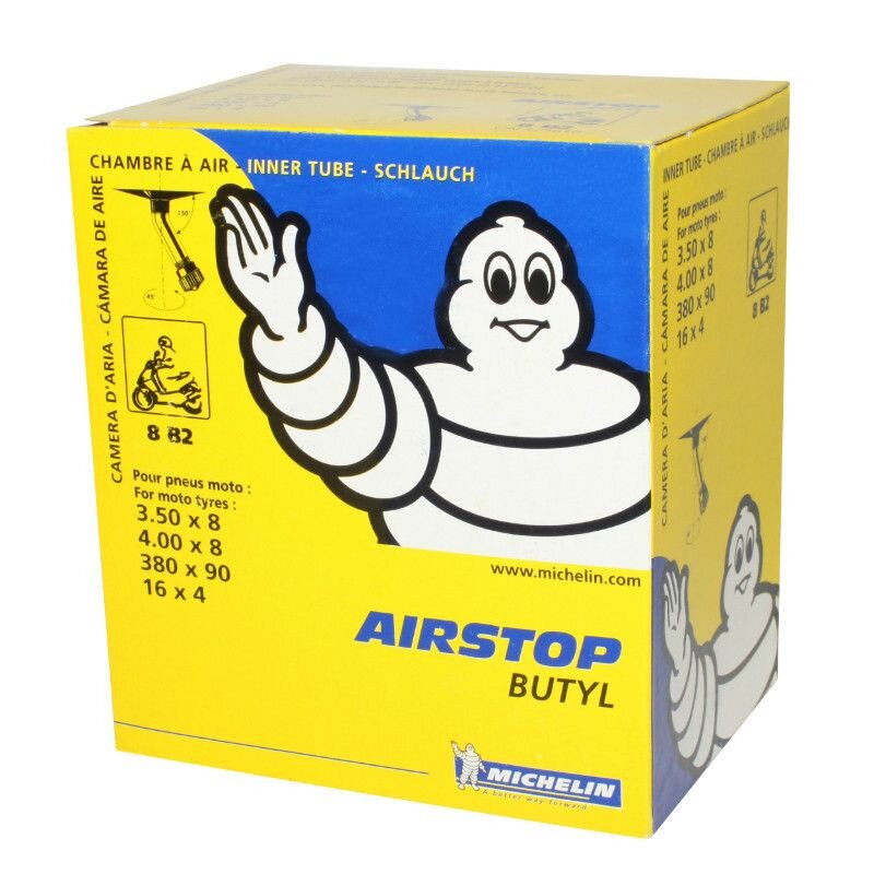 PNEU-MI125610 Camera aria 8" 3.50 4.00 Michelin Airstop 8b2 valvola 150° - 45°