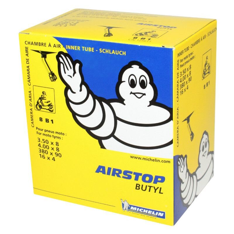 PNEU-MI125611 Camera aria 8" 3.50 4.00 Michelin Airstop 8b1 valvola 150°
