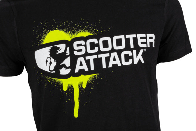 L-SA09003/S Scooter-Attack T-shirt black / green S